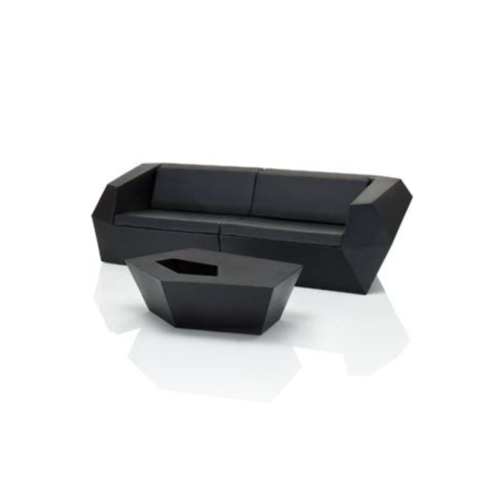 Sofa Faz 100 prawy + 100 lewy boki czarne