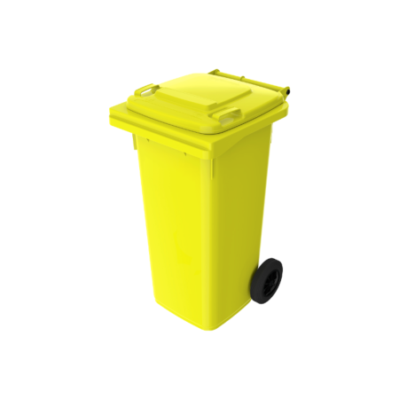 Pojemnik na odpady 120L żółty
